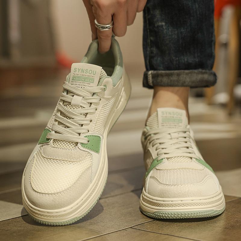 Men's shoes new summer breathable mesh shoes thick sole non-slip wear-resistant sports shoes men's fashionable casual shoes