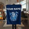 Custom Name,FC Porto Printed Flannel Blanket, soft throw for bedroom sofa, washable, Christmas present, great gift.