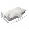 Ergonomic Memory Foam Pillow | Supportive, shaped with Mesh Panels, for Bedroom Black