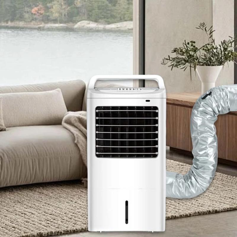 Flexible Air Conditioning Ventilation Hose Cover Thermal Insulated Sleeve for Exhaust Pipes Adjustable Straps Included