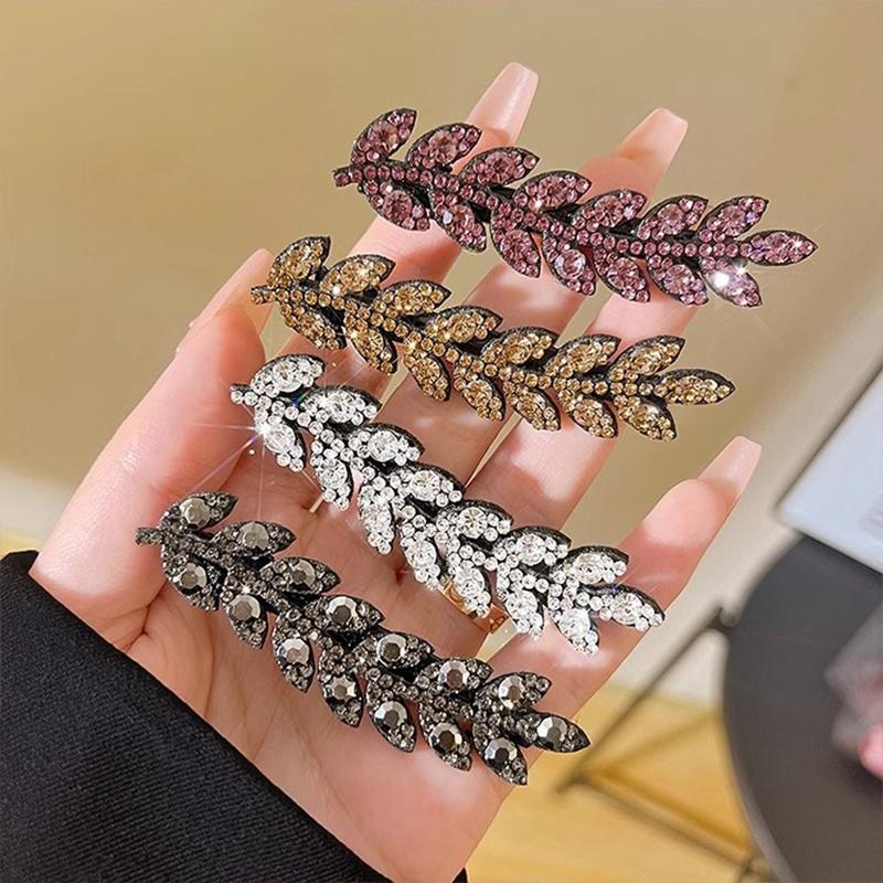 Elegant Hair Accessory Sparkling Hair Clip Trendy Hairpin Shining  Barettes Wheat Shape Hairclip