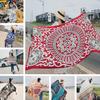Fashions 90x180cm Twill Cotton Pareo Beach Cover-Ups Women Large Beach Dress Bikini Bathing Swimwear Cover Up Sarong Wrap Scarf