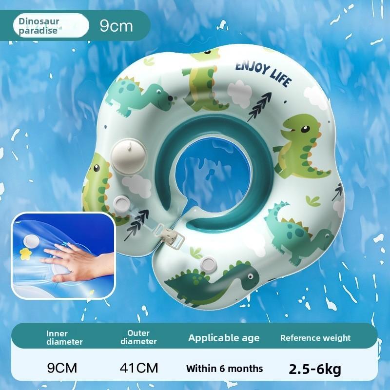 Baby Pool Float With Inflatable Neck Ring For Water Play And Swimming Safety