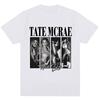 2026 New Vintage Tate McRae Signature Print T Shirt The World Tour Fashion Men Tshirts 100 Cotton Oversized T Shirts Streetwear