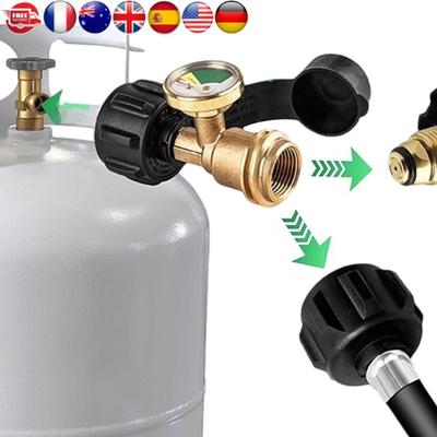 Propane Tank Connector Leak Detector Digital Propane Tank Indicator RV Efficient Tank Propane Regulator for BBQ Grill RV Heater