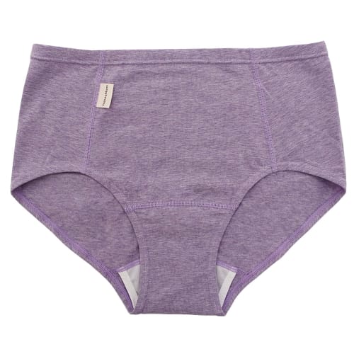 Natural Moon Organic Cotton Sanitary Shorts (Daytime), Purple (M-L, Hips: 87-100cm)
