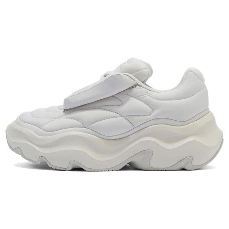 (WMNS) Li-Ning Puff Runner White Grey Women s AZGT072-2 EU 37