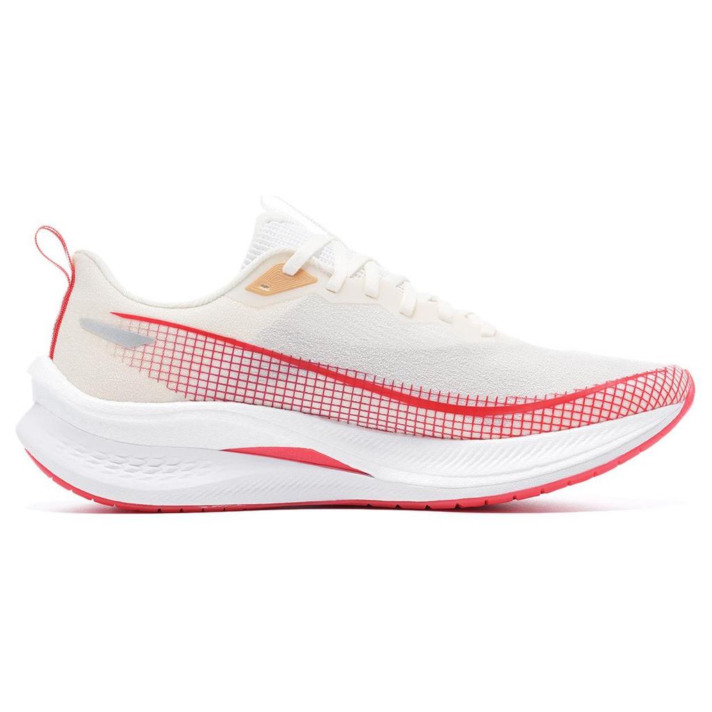 Li Ning Red Hare 7 Pro Cushioning Slip Resistant Abrasion Resistant Low top Running Shoes Men's White Red ARPU001-26