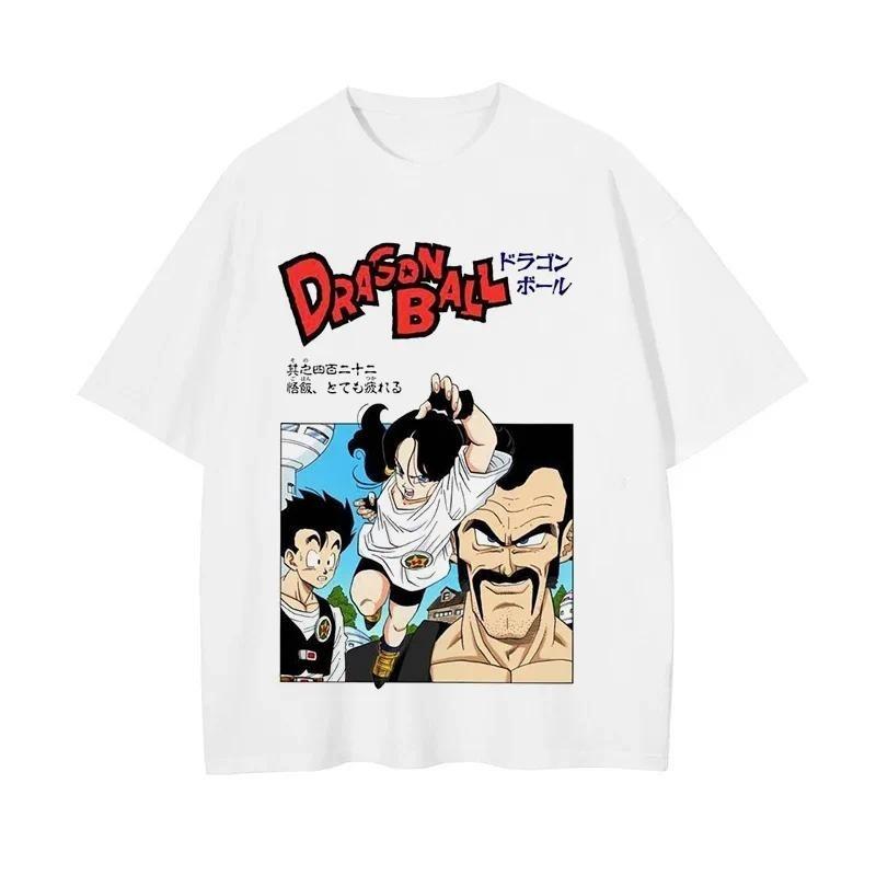 

2026 Summer Dragon Ball Kai Tshirt High Quality pure Cotton Saiyan Saga Print Unisex Retro Casual Gym Unisex and Women Streetwear L