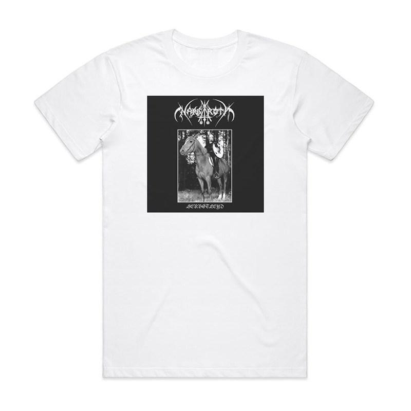 2026 Nargaroth Band Black Metal Tedesca Rock Punk Modello Logo T-shirt da Uomo Manica Corta Retro Europea e Americana Scuro