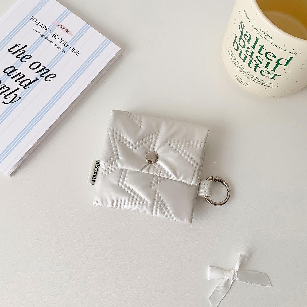 Lightweight Data Cable Organizer with Chain Mini Earphone Pouch Portable Headphone Storage Bag