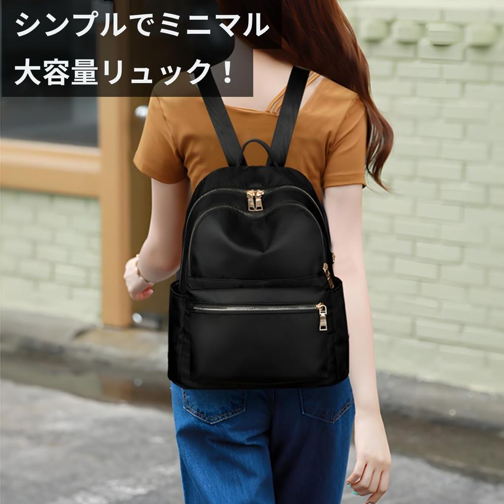 Women's Mini Backpack, A4 Size, 13-inch Laptop Capacity, Back Zipper, Anti-Theft, Lightweight, Large Capacity (15L), 5 Pockets, Perfect for Commuting