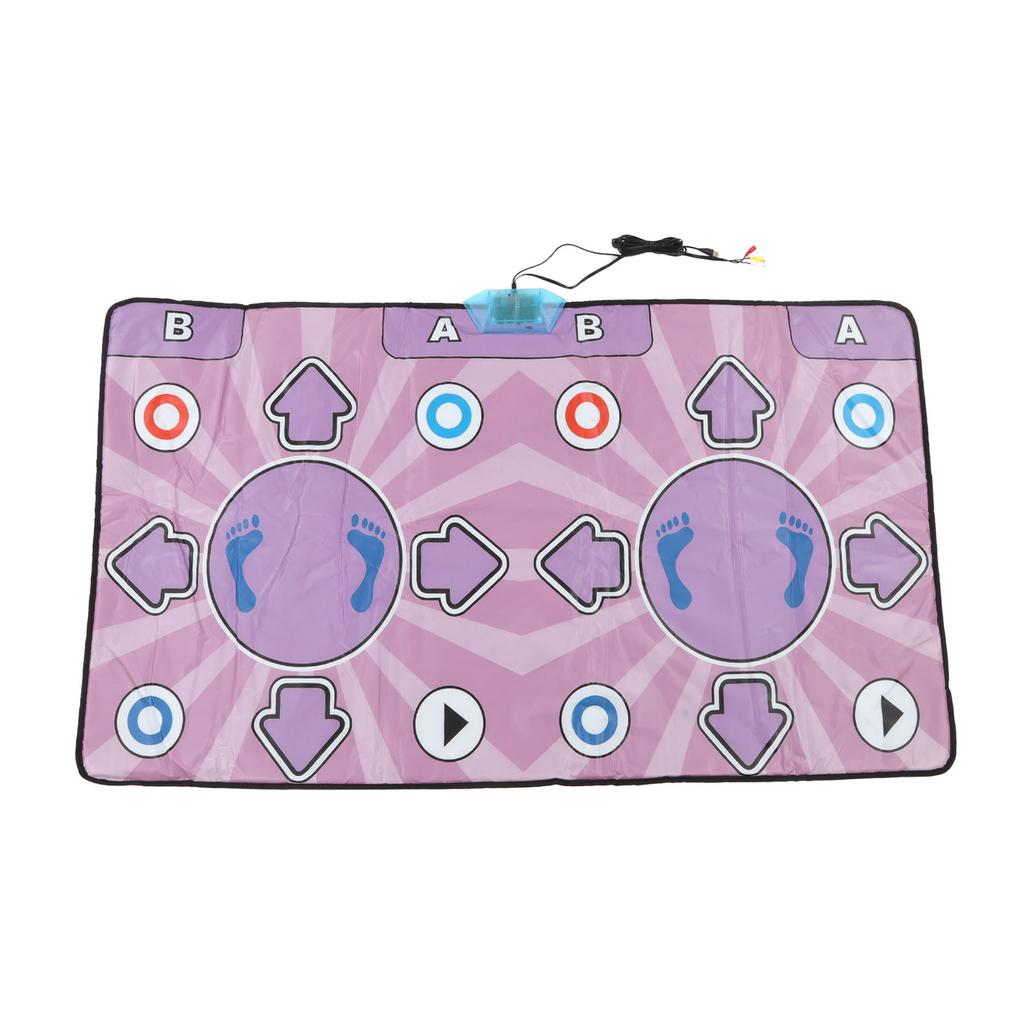 Covoraș de dans dublu Sensibilitate ridicată Îmbunătățește coordonarea Pad electronic de dans cu interfață AV USB