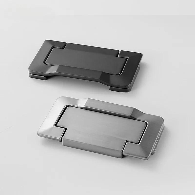 Drawer Cabinet Door Flat Concealed Handle Free Punching Invisible Handle TV Cabinet  Door Handle Dedside Table