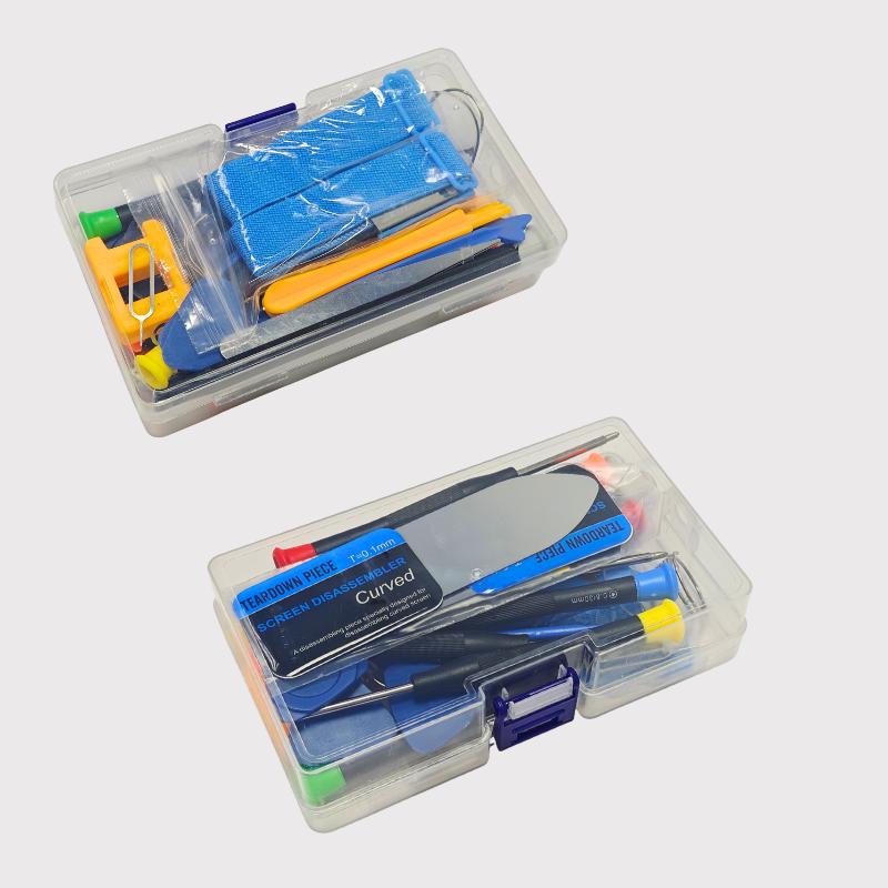 Professional 37 In 1 Phone Repair Tool Kit Box Set Screwdrivers Pry Bar Suction Cup Spudger Tweezers for iPhone Tablet Laptop PC