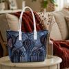 Gothic Stained Glass Pattern Large Tote Bag Casual Stylish Daily Commuter Shoulder Bag for Women