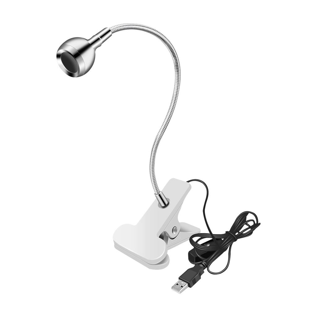 3W LED Ultraviolet Light 4 Dimmable Brightness Desk Lamp Flexible Gooseneck Light USB-powered UV Gel Curing Lamp for Fluorescent