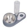 Double Dog Cat Bowls with Automatic Waterer Bottle Neck   Tilted Pets Water and Food Bowl Set