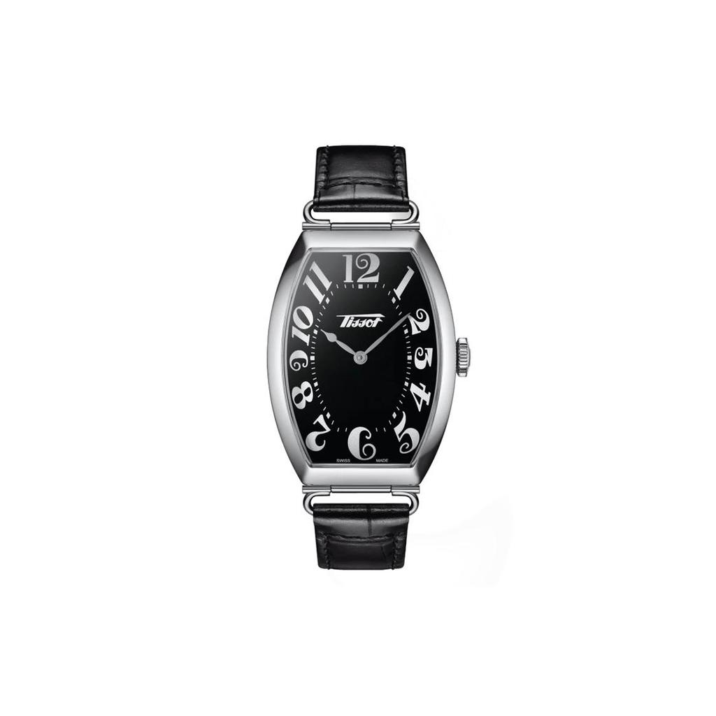 Tissot Porto Collection Quartz Movement Unisex Watch 42.5mm Black Dial Stainless Steel Case T128.509.16.052.00