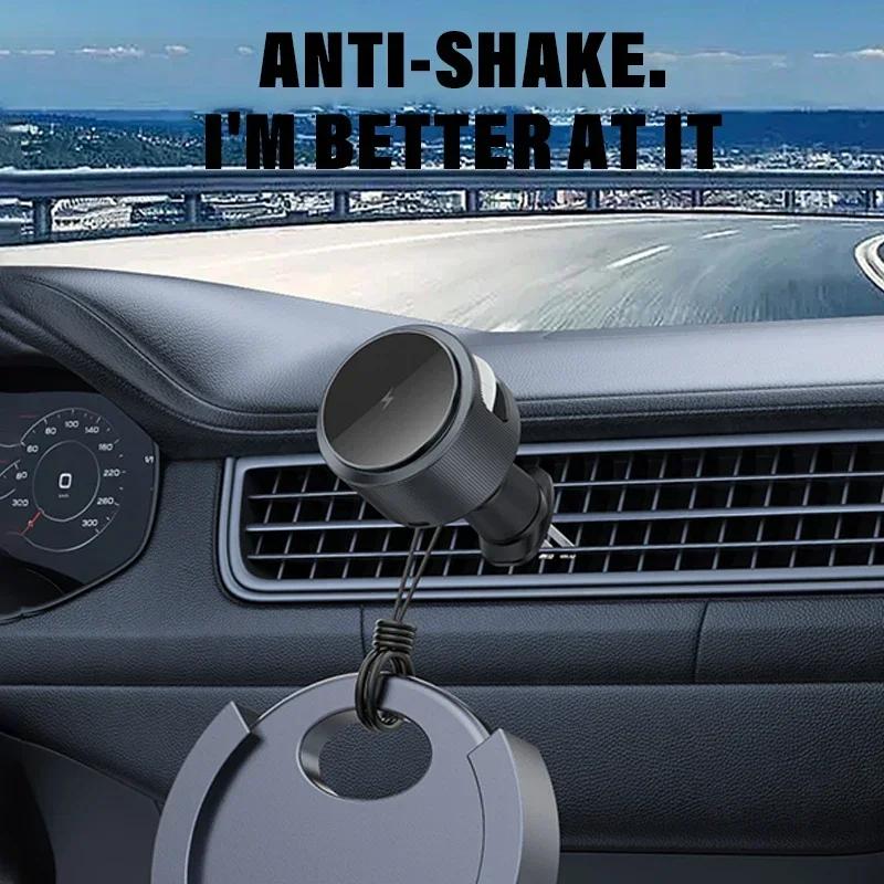 Magnetic 2 In 1 Car Wireless Charger Car Phone Holder Fast Charging Station Mount For  iPhone 16 15 14 13 12 Pro Max Airpods