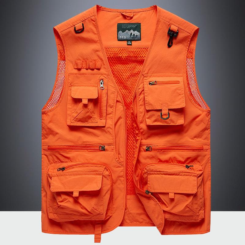 Men's Multi-Pocket Outdoor Vest for Spring and Autumn - Fishing, Photography, Tactical, Casual Retro Waistcoat