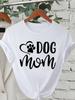 Trend Dog Mama Printed Women T-shirts Fashion Cartoon Graphic Print T-shirts Clothes Female Shirt Short Sleeve Casual Tees