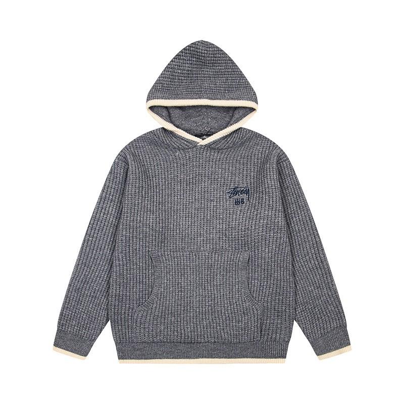 Stu American Style 2026 Collection Waffle Knit Long Sleeve Tee Oversized Washed Raglan Men