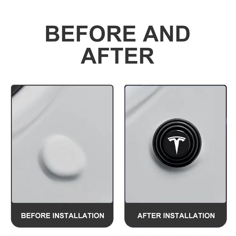 Car Door Shock Absorber Cushion Shockproof Pad Car Styling For Tesla Model 3 Model X S 2016-2020 Decals TM3 TMX TMS Decal