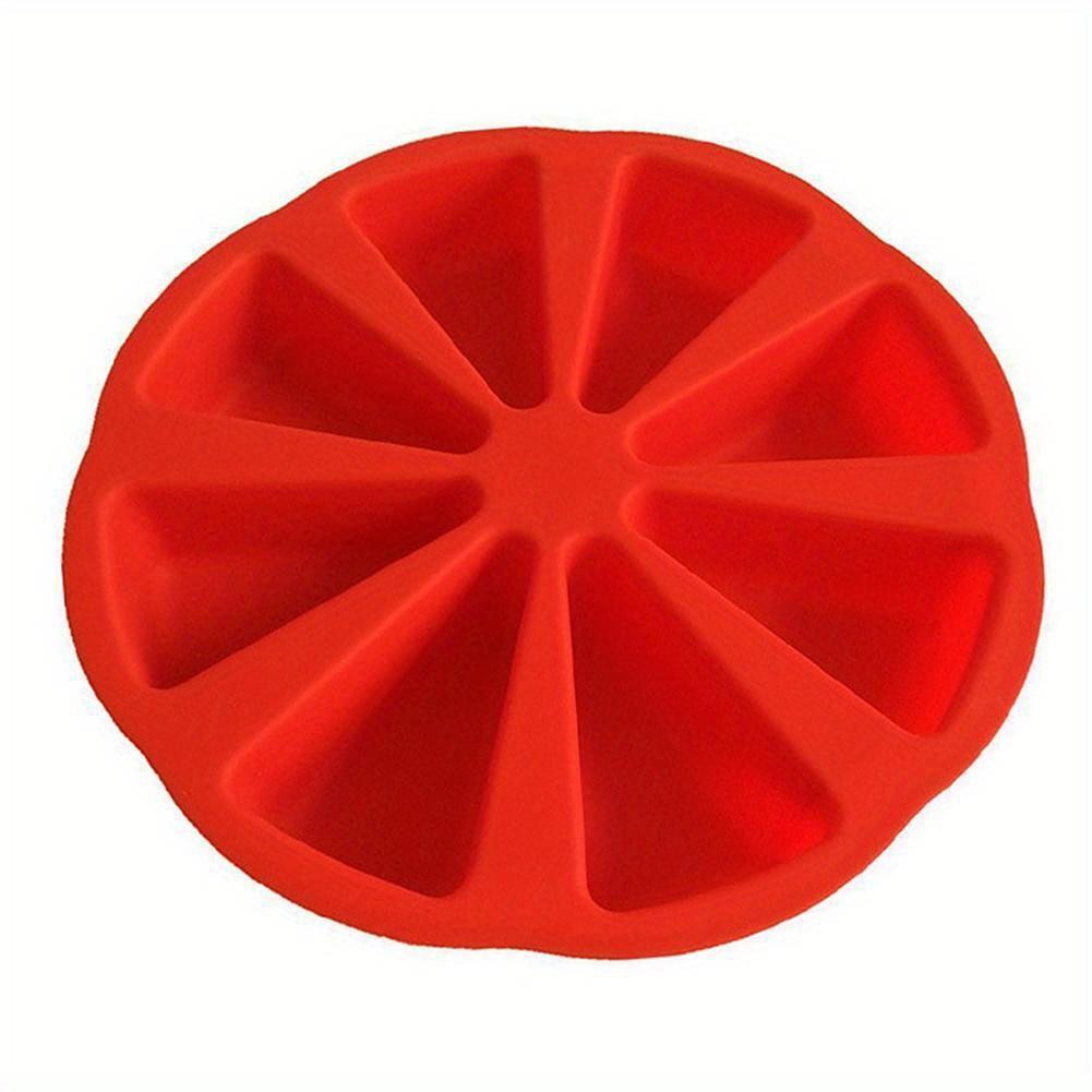 Silicone Cake Mold 8 Grids Shape Striangle Kitchen Pizza Plate Bakeware Non-stick Bread DIY Baking Pastry Cake Molds