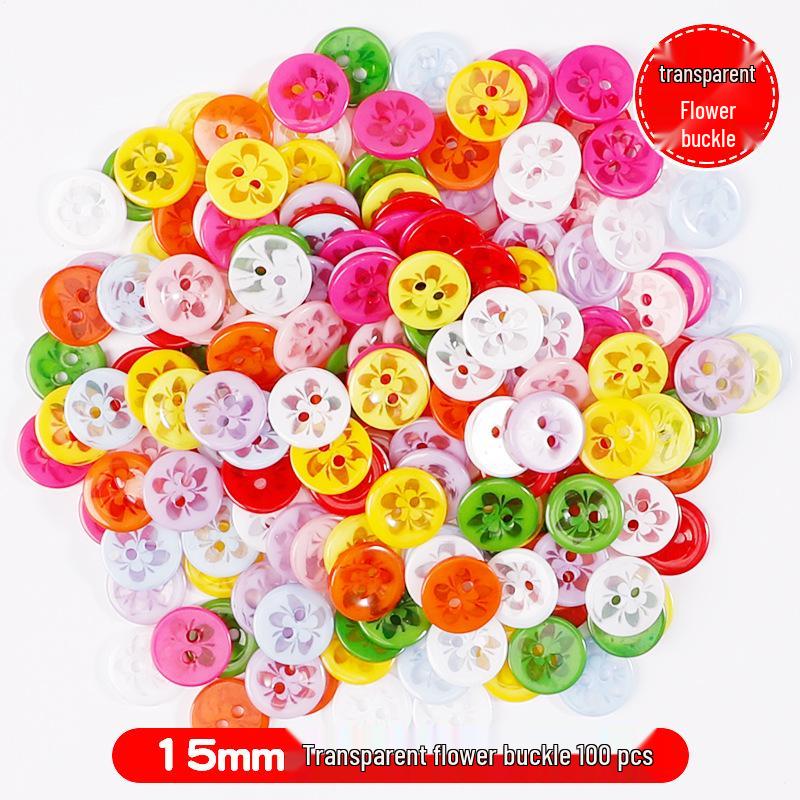 Kindergarten Creative DIY Colorful Resin Button Kit for Kids