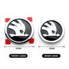 Car Emblem Badge Front Hood Trunk Sticker Decoration For Skoda Octavia Rapid Kodiaq Karoq Enyaq RS Yeti Scala Fabia Kamiq Superb