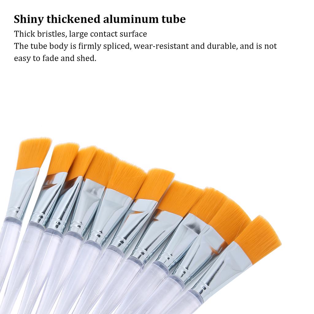 10PCS Face Mask Brush Applying Sleeping Mask Soft Applicator Brushes Plastic Handle