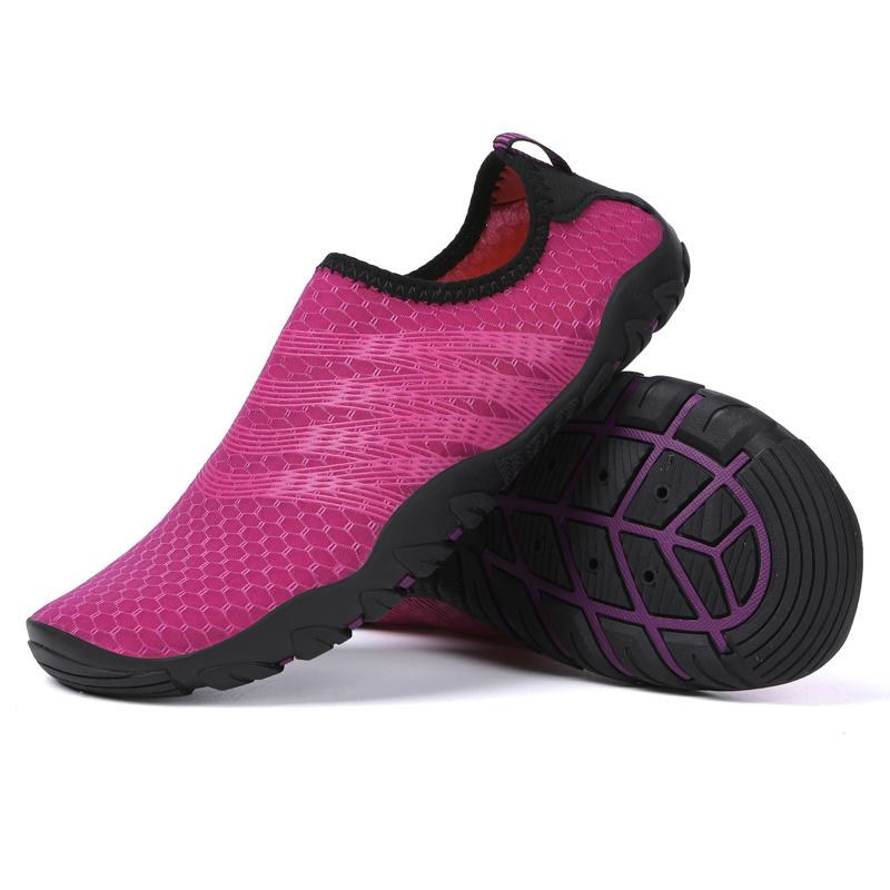 Slip-on Wading Sneakers Men Women Quick Drying Aqua Shoes Lightweight Breathable Water Sports Shoes for Surfing Fishing Kayaking