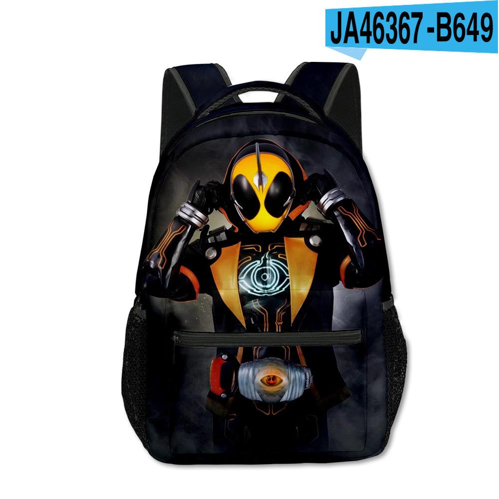 Fashion Novelty Cool Kamen Rider student Bookbag Notebook Backpacks 3D Print Oxford Waterproof Boys/Girls Travel Backpacks
