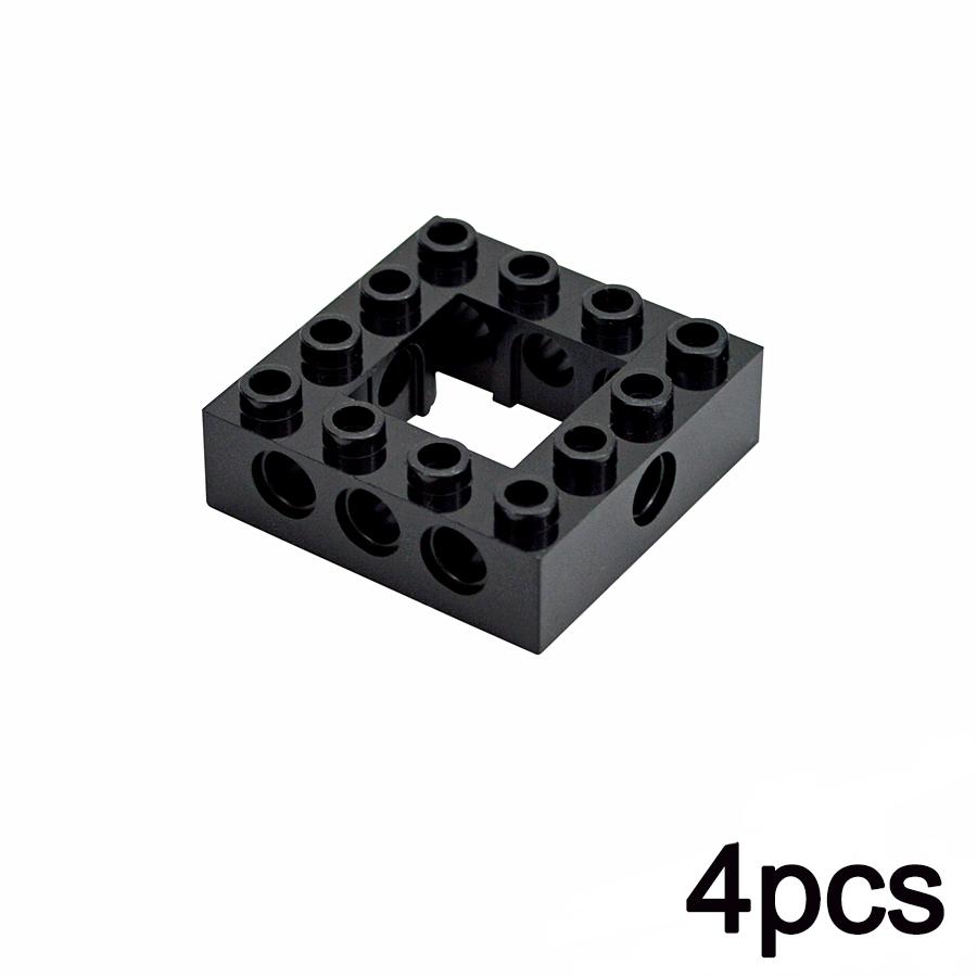 Moc Building Blocks Technical 4x4 6x8 Frame Brick with Holes DIY Compatible Assembles Particles Parts 32324 32531 32532 Toy Gift