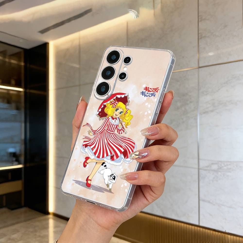

Classic Cartoon-Sweet C-andy C-andy Phone Case For Samsung S25,S24,S21,S22,S23,S30,Ultra,S20,Plus,Fe,Lite Transparent Cover Samsung S10plus