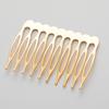 10Pcs 5-22 Teeth Black Side Combs Metal Hair Hairpin Clips Women DIY Jewelry Making Wedding Hair Comb Headwear Accessories