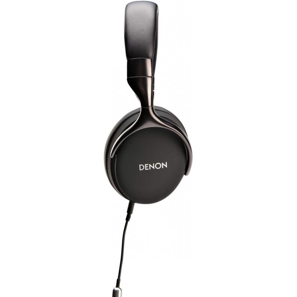 Denon AH D1200 Over-Ear-Premium-Kopfhörer mit In-Wire-Fernbedienung und Mikrofon, schwarz 