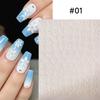 1pc 3D Pink Glitter Flower Nail Art Stickers Kawaii Sakura Daisy Nail Decals Self Adhesive Diy Spring Summer Nail Supplies
