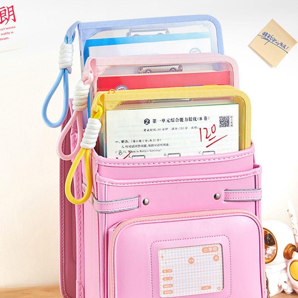 Built-in Clip Board Test Paper Storage Bag Multifunctional File Folder Bag  Homework