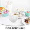 INOOMP Fake Food Model White Rice Food Sample Display Pretend Play Food Toy Decoration