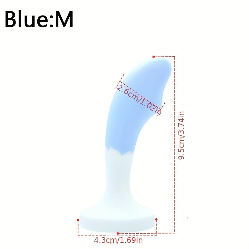 Silicone Jeweled Butt Plug - Pink Crystal Diamond Anal Plug, Soft Flexible Sex Toy for Women Men, Beginner Anal Training