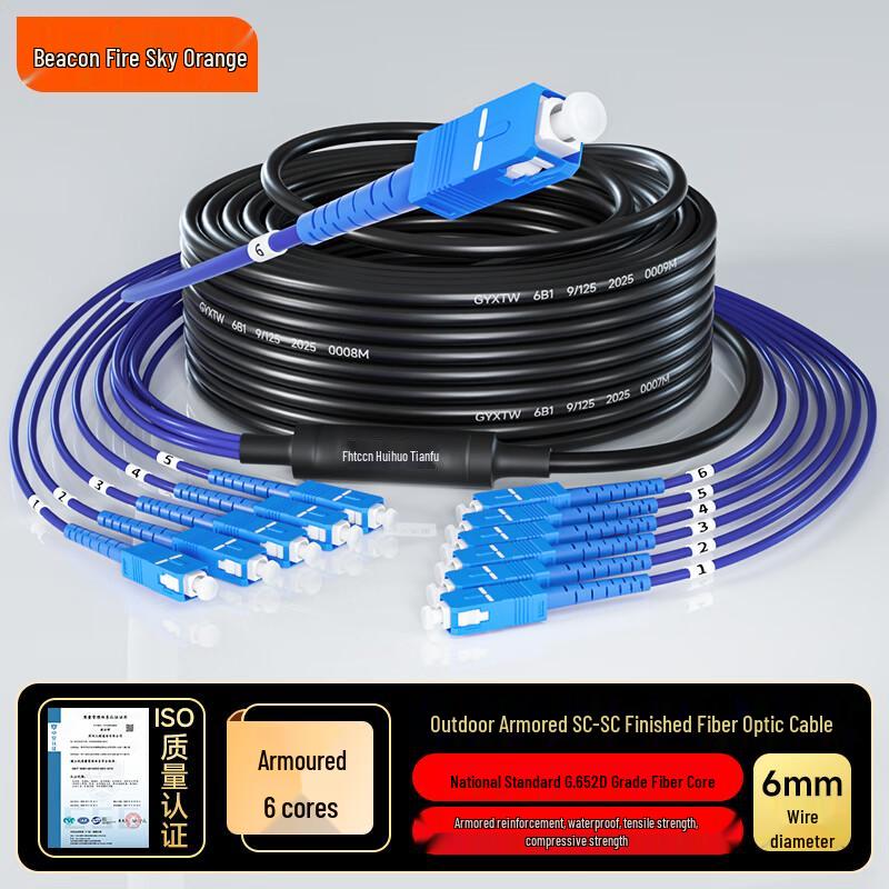 Fenghuo Tiancheng Outdoor Armored Single-Mode Fiber Optic Cable