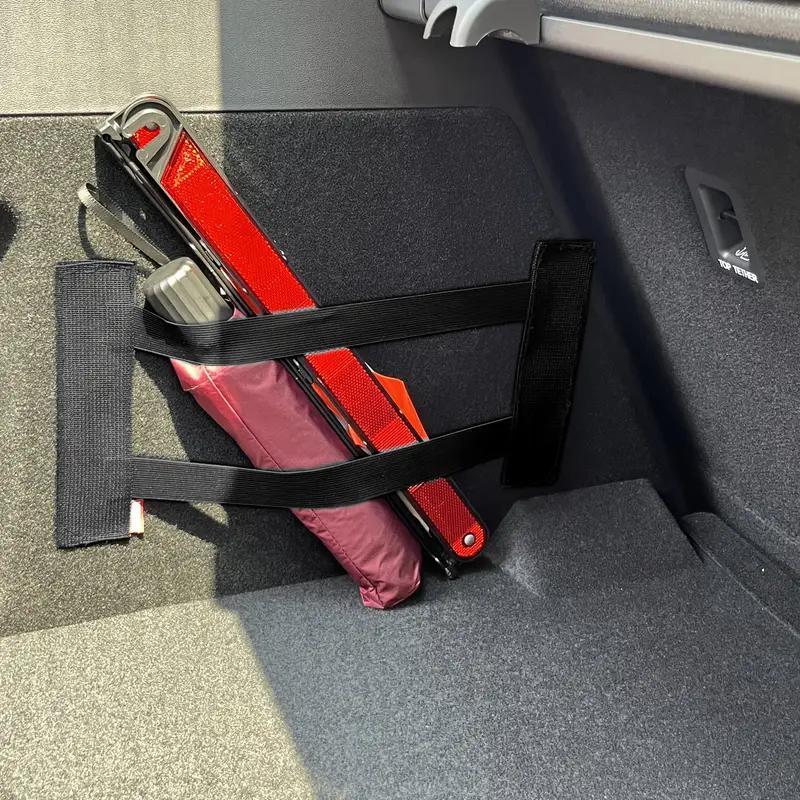 1PCS Car Trunk Debris Fixing Belt Elastic Items Velcro Debris Fixing Storage Belt Black Magic Tape Car Accessories Storage Bag Tape