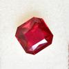 Natural Red Ruby Loose Gemstone 10 Ct Square Cut July Birthstone for Jewelry Making and Crafts