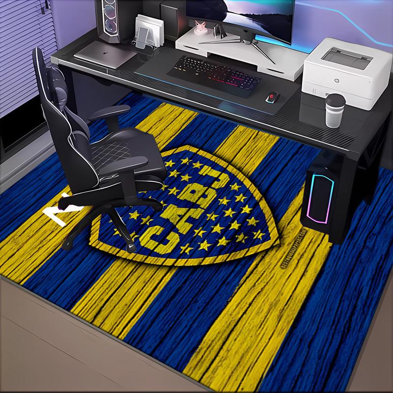 Custom Name Juniors Crest Rug Game Carpet, Floor Mat for Bedroom Living Room Entryway Rug, Home Decor Idea Gift for Christmas Birthday