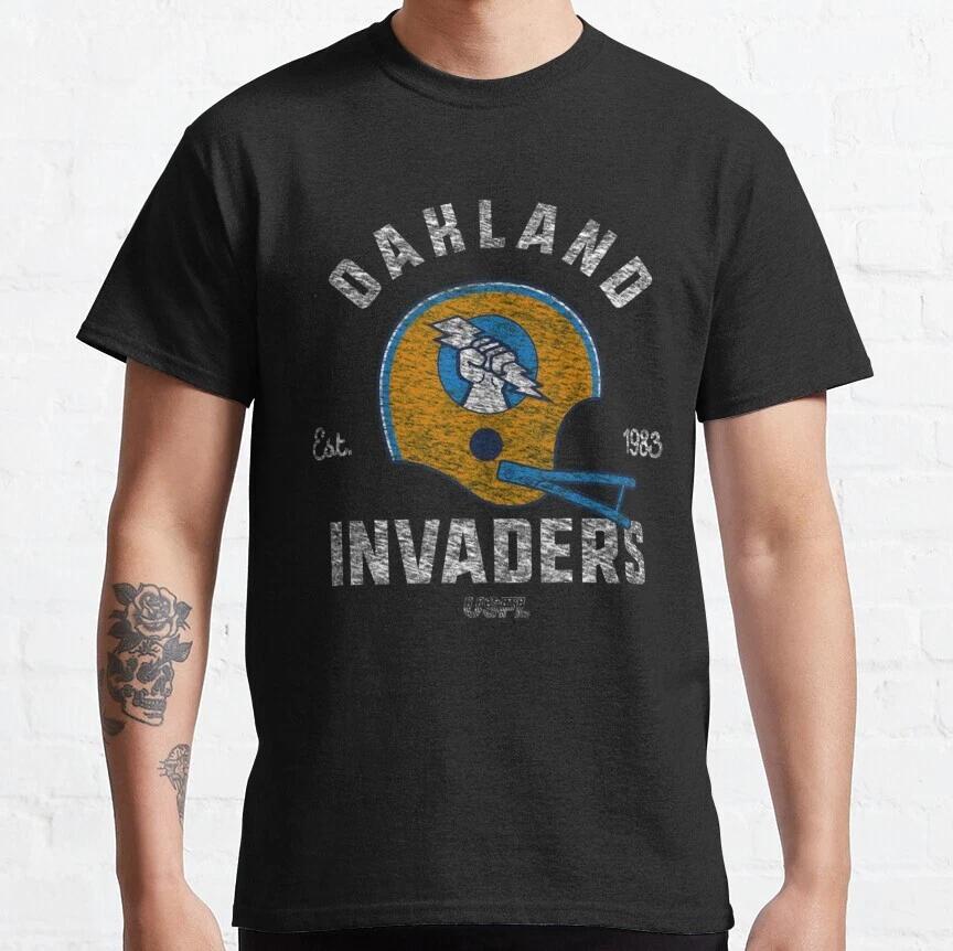 Классическая футболка defunct-серии Oakland Invaders Размеры S-5XL L