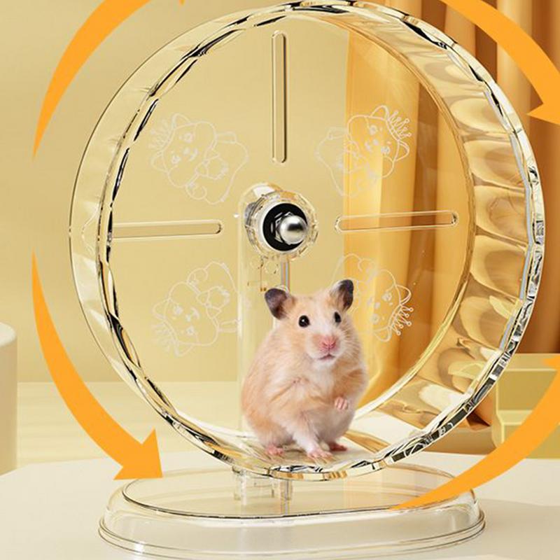 Hamster Silent Wheel Quiet Spinner Small Animals Exercise Wheels Super Quiet Hedgehog Acrylic Silent Spin With Height Adjustable
