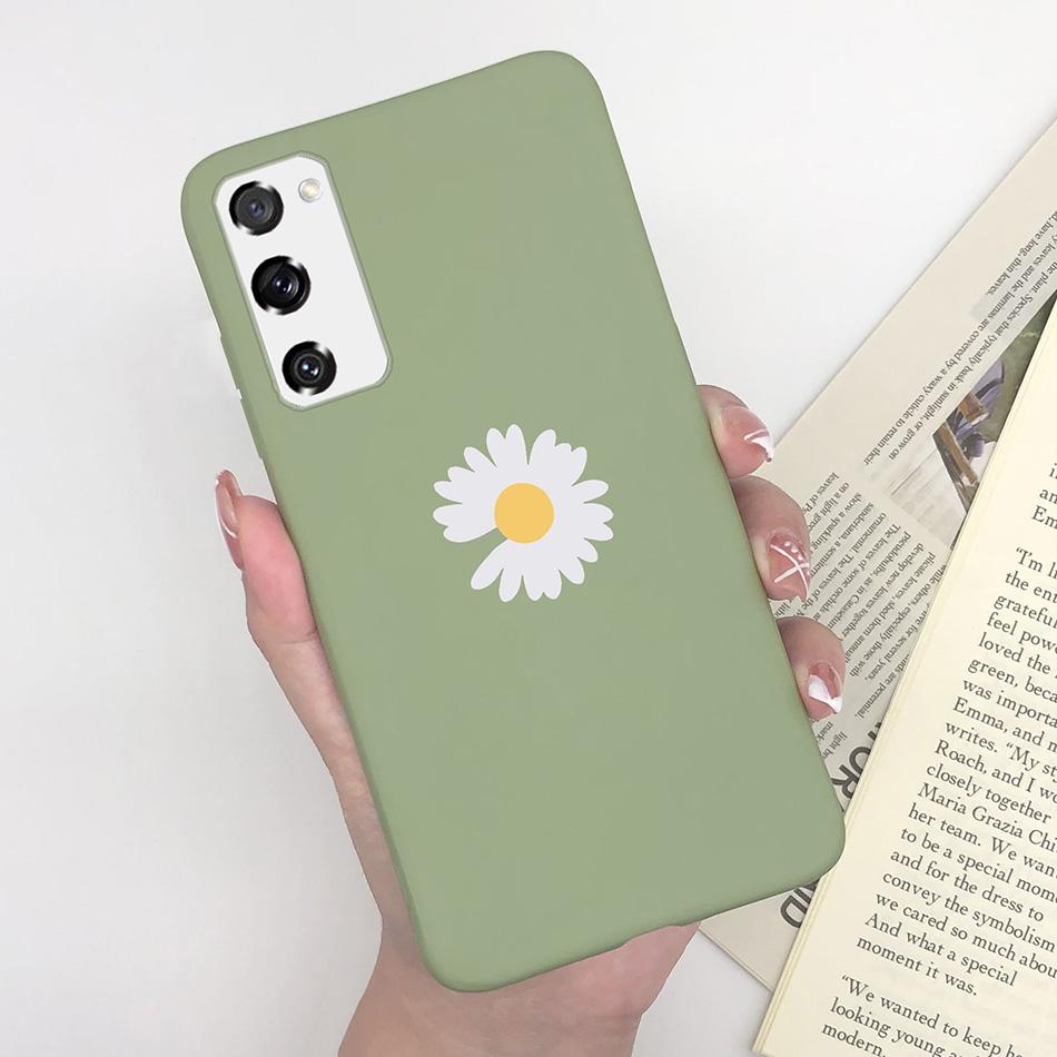 Case for Fundas Samsung Galaxy S20 FE S 20 FE S20FE Case Samsung S20 FE Phone Silicone Flower Cute Soft Back Cover Cases Bumper