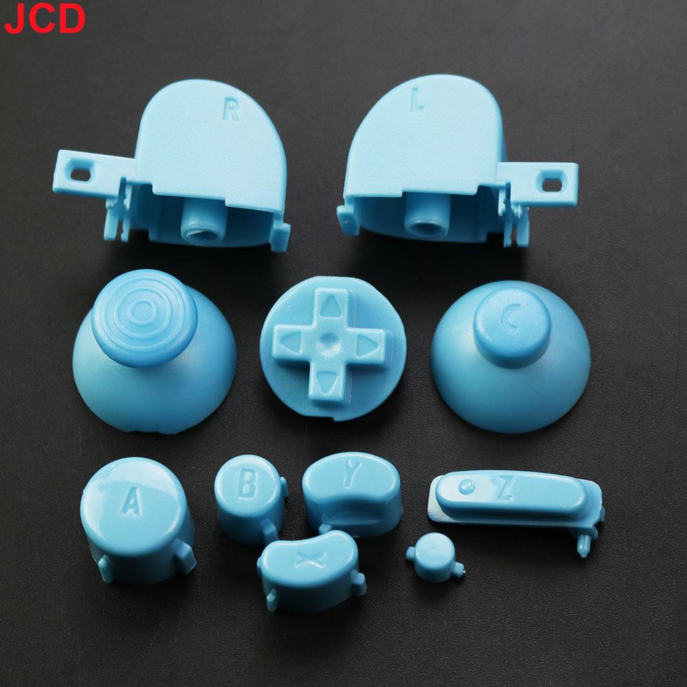 JCD 1 ensemble Ensemble complet Boutons Claviers L R ABXY Z Avec Capuchons de Joysticks 3D Pour GameCube Pour NGC Boutons Directionnels Boutons Marche Arrêt Remplacement